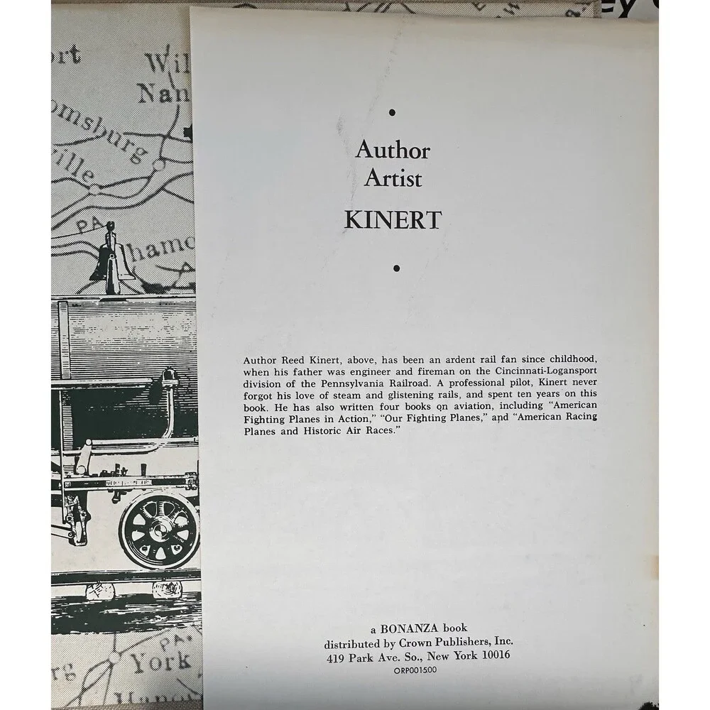 Early American Steam Locomotives: 1st Seven Decades 1830-1900 Reed Kinert, 1962